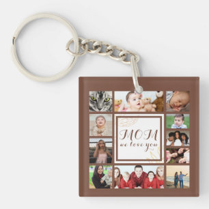 Häftig mamma vi älskar dig foto collage nyckelring
