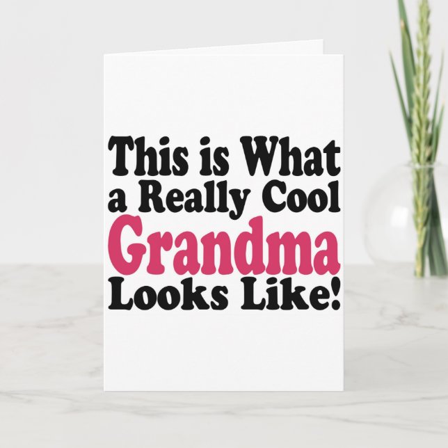 Häftig Mormor Helgkort (Framsida)