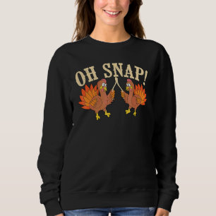 Häftig Oh Snap Turk med önskeben Thanksgiving T Shirt