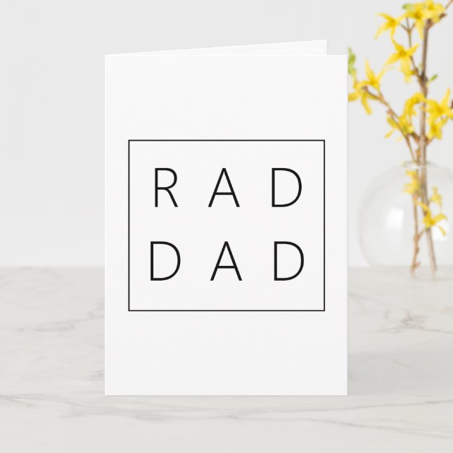Häftig pappa fars dag-kort kort (Gul blomma)