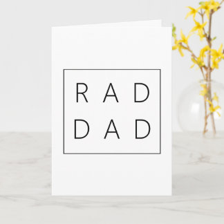Häftig pappa fars dag-kort kort