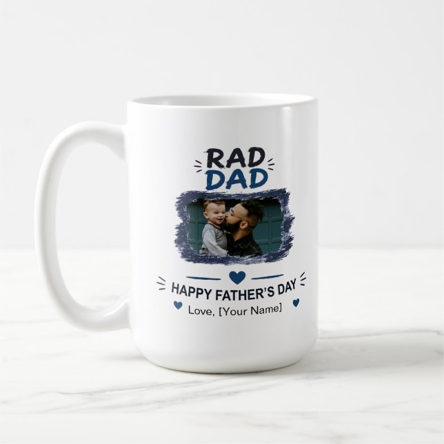 Häftig Pappa Målad Ram Mugg (Vänster)