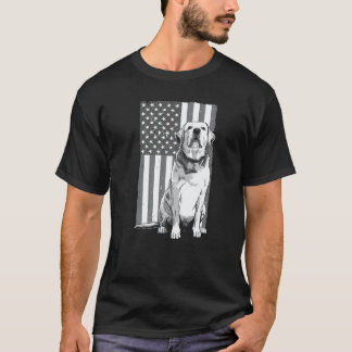 Häftig Patriotisk Golden Retriever Män Kvinnor Bar T Shirt