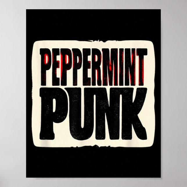 Häftig Pepparmynta Punk-look för pojkar och flicko Poster (Framsidan)