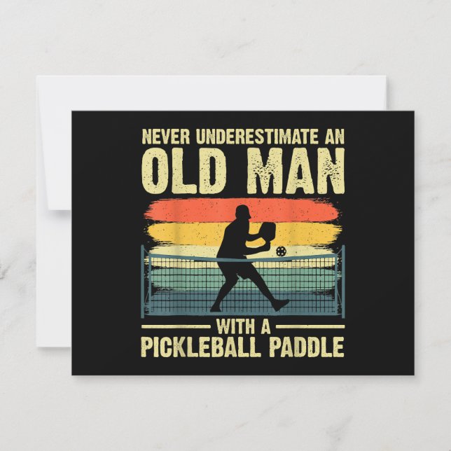 Häftig Pickleball-design för män Farfar Pickleball (Framsida)