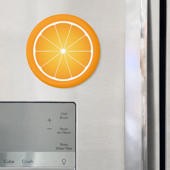 Häftig saftig apelsin frukt skiva magnet (In Situ (Fridge))