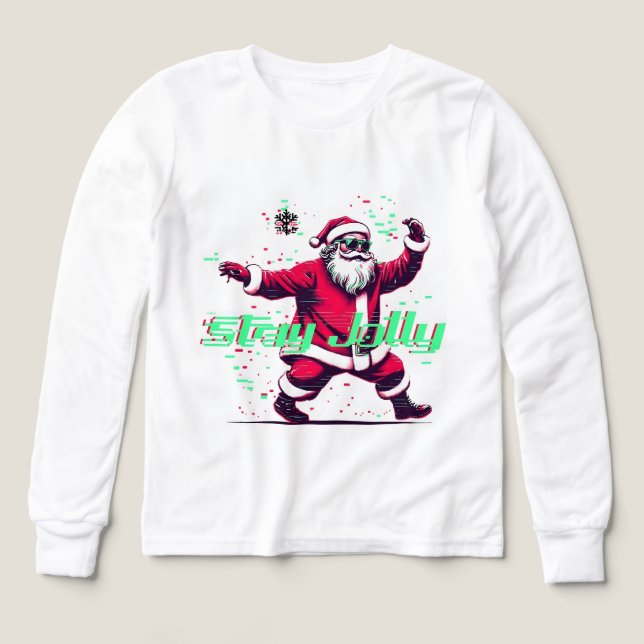 Häftig Santa T-Shirt (Design framsida)