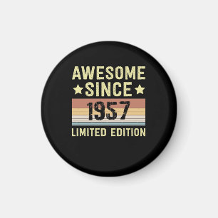 Häftig Sedan 1957 Retro 65 År Gammal Födelsedag Magnet