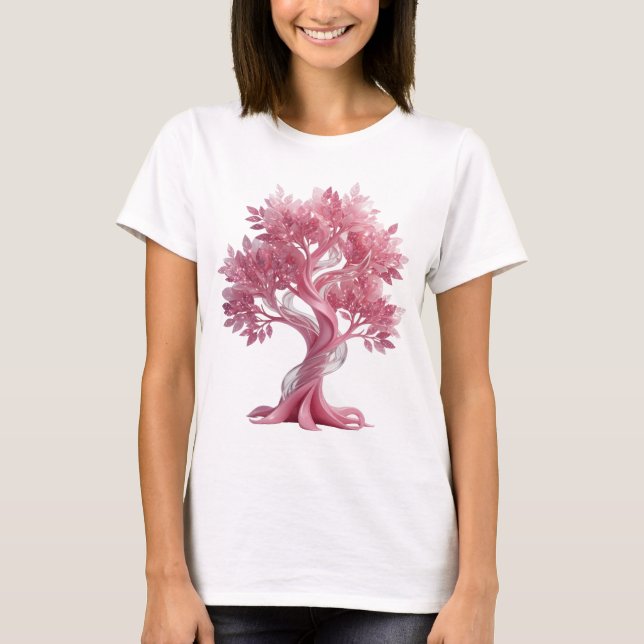 Häftig Silver RÖD TRÄD T-shirt (Framsida)
