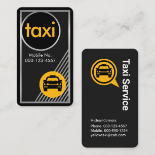 Häftig silver taxiram bilskelett visitkort