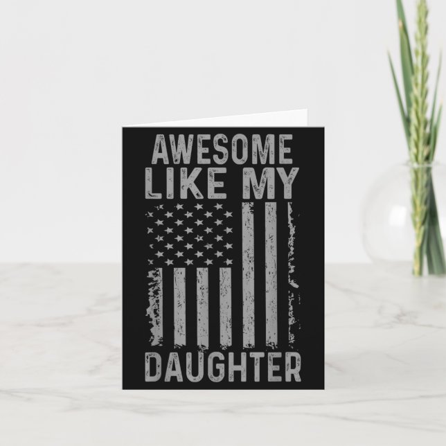 Häftig som dotter rolig pappa från dotter kort (Framsida)
