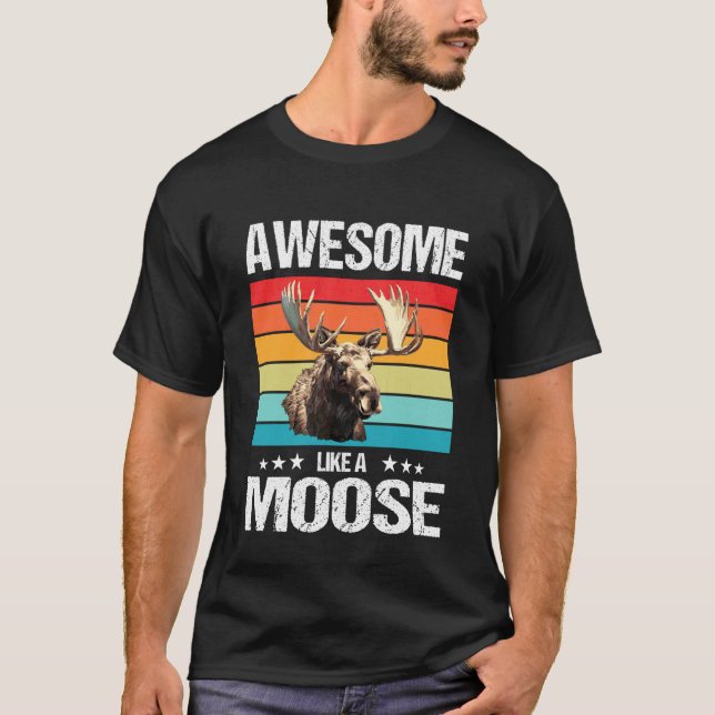 Häftig som en älg. Älg T Shirt (Framsida)