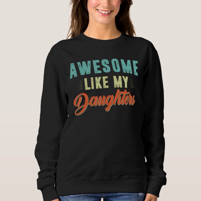 Häftig som min dotter  Män  Fars dag pappa T Shirt (Framsida)