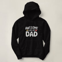 Häftig som min pappa-hoodie – present till pappa