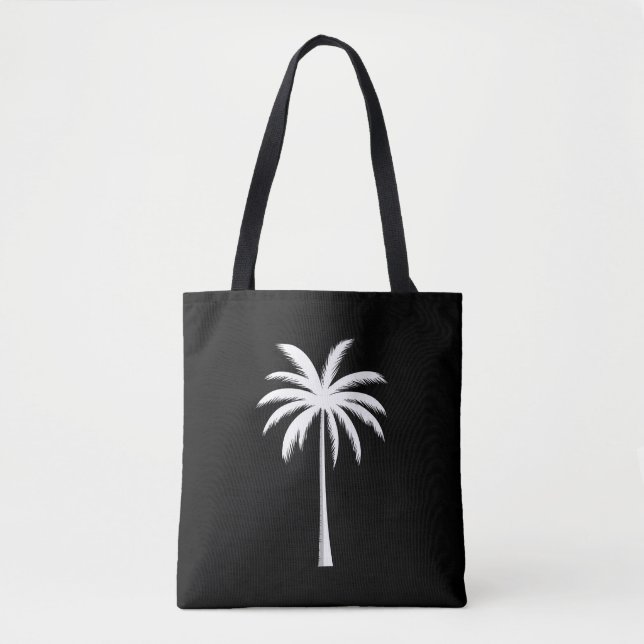 Häftig sommarlovssolnedgång Strand Palmtree Tygkasse (Framsida)