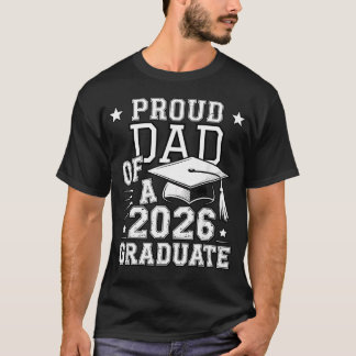 Häftig stolt pappa 2026 examen studenten familj t shirt