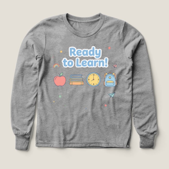 Häftig tillbaka till skolan  Svart T-shirt (Design framsida)