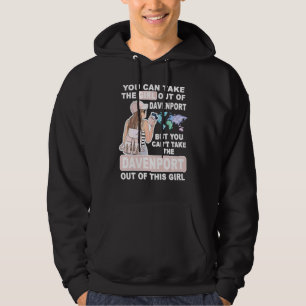 Häftig tjej från Davenport City   Stolt Davenport  Hoodie