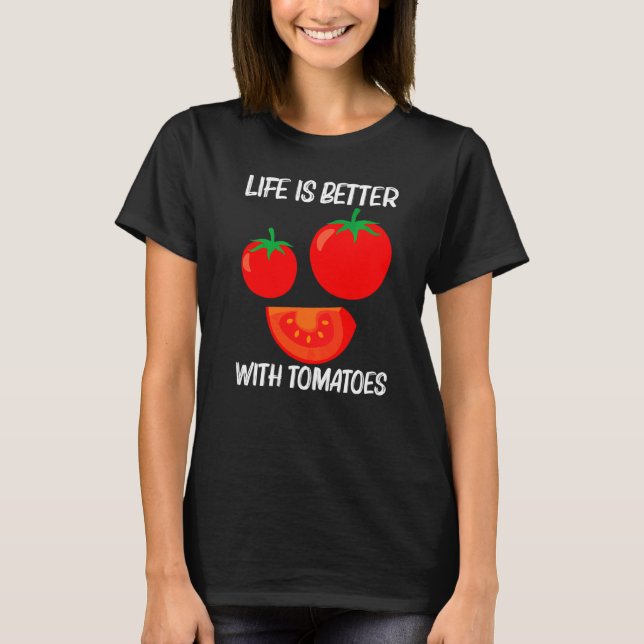 Häftig Tomat För Män Kvinnor Hälsosam Bär Mat T Shirt (Framsida)