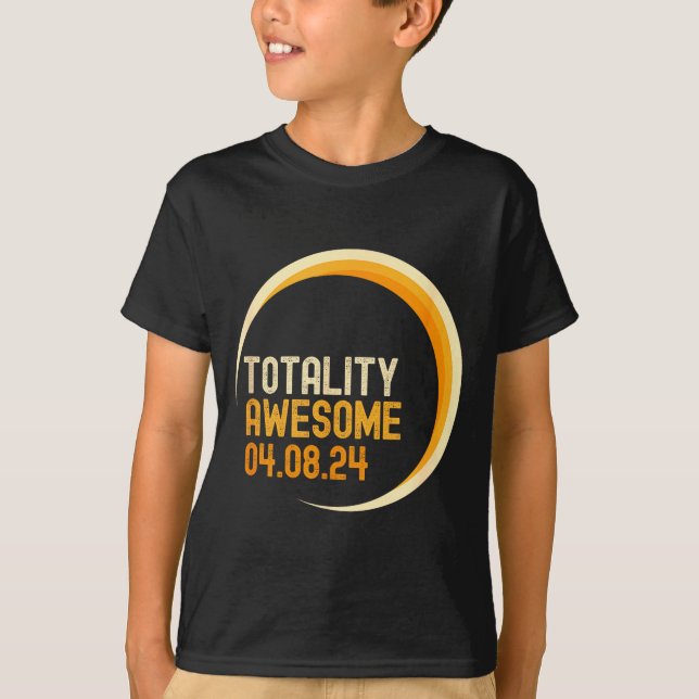 Häftig Totalitet Total Solförmörkning Skämt T Shirt (Framsida)