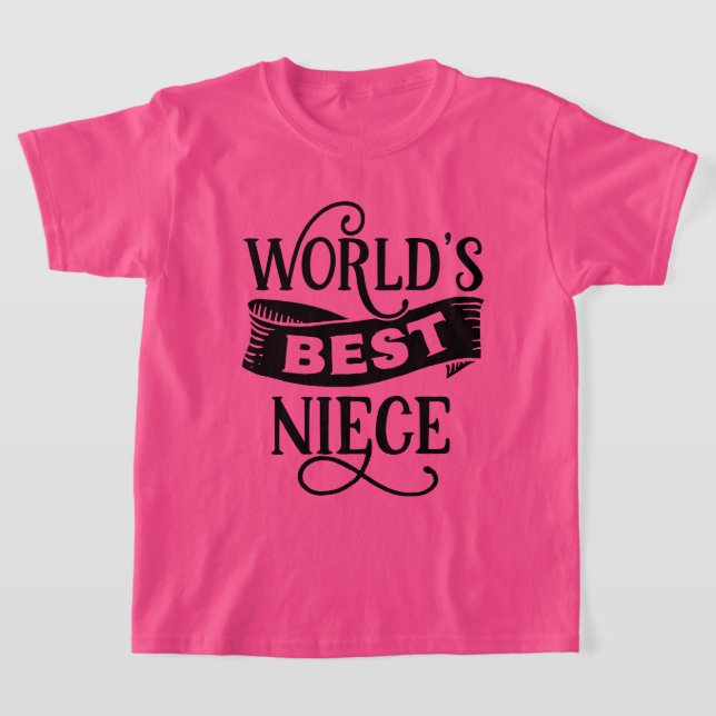 Häftig världens bästa systerdotter  t shirt (Laydown)