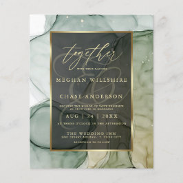 Häftiga rika jordnära gröna flytande abstrakta blä