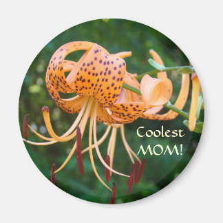 HÄFTIGASTE MAMMA! Tiger Lily Maget Kylskåpsmagnete Magnet