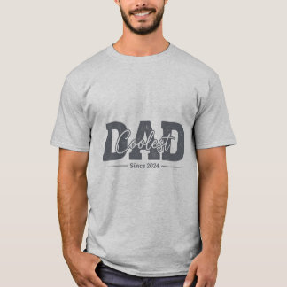 Häftigaste pappa sedan 2024 Första fars dag T-Shir T Shirt