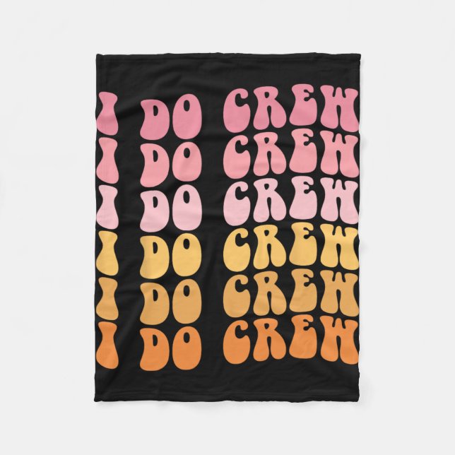 Häftigt jag gör crew brud trupp bröllop möhippa  fleecefilt (Framsidan)