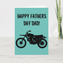 Häftigt motorcykel fadersdags-kort.