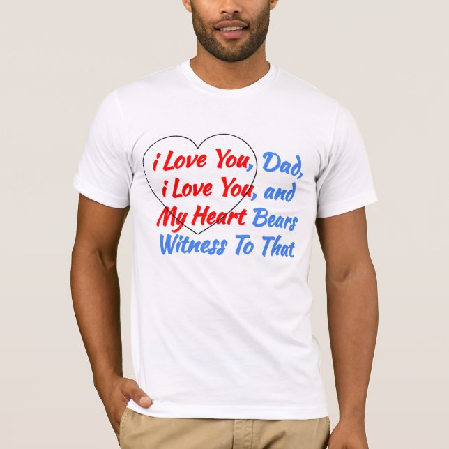 Häftigt presentkort från hjärtat - Jag älskar dig  T Shirt (Framsida)