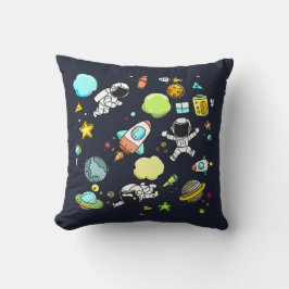 Häftigt rymdtema - Astronauter & rymdskepp Kudde