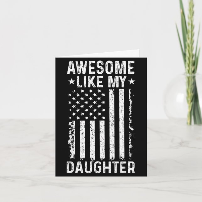 Häftigt som dotter rolig pappa från dotter kort (Framsida)