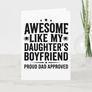 Häftigt som min dotters pojkvän Rolig mamma pappa Kort