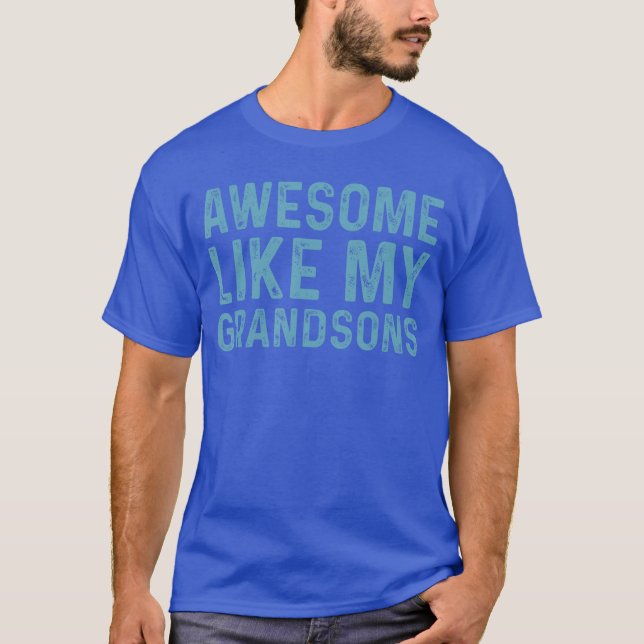 Häftigt som min sonson present rolig pojke t shirt (Framsida)