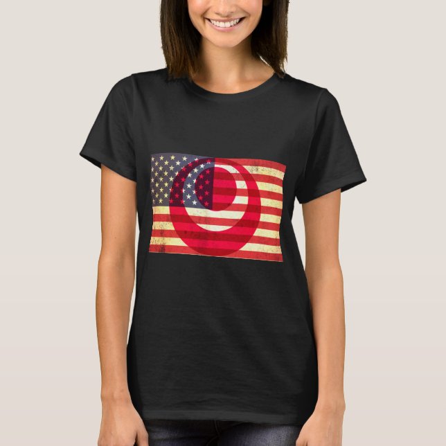 Hafu American/Okinawan Dam stickt-Shirt T Shirt (Framsida)