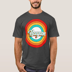 Hagan Namn Shirt Vintage Hagan Circle T