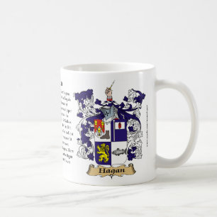 Hagan, ursprung, det menande och vapenskölden kaffemugg