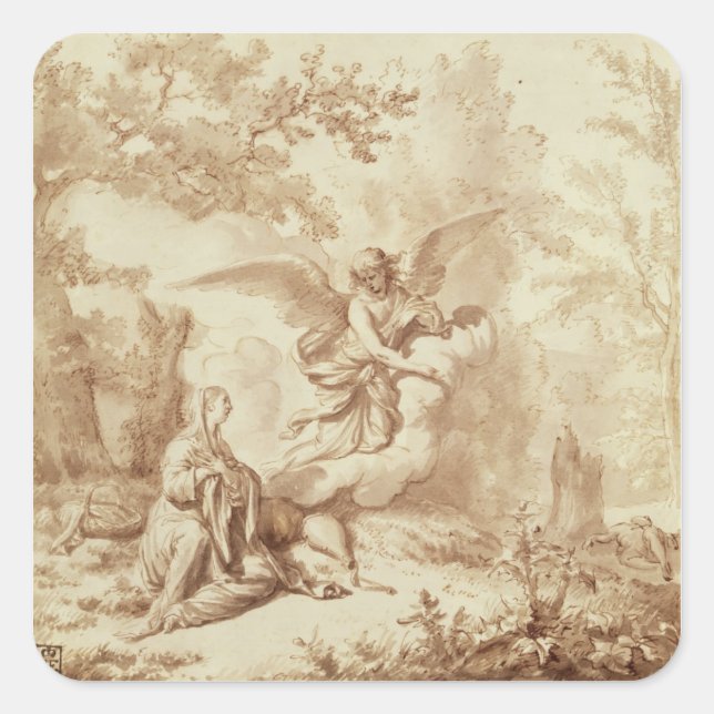 Hagar i Wilderness Fyrkantigt Klistermärke (Framsida)