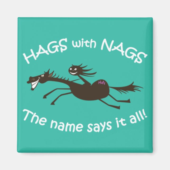 Hagar med Nags-Vintagens designmagnet Magnet (Framsidan)