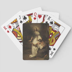 Hagar och ängeln (av Carel Fabritius) Casinokort
