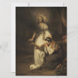 Hagar och ängeln (av Carel Fabritius) Kort