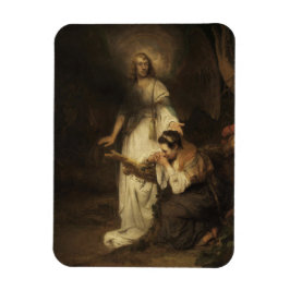 Hagar och ängeln (av Carel Fabritius) Magnet