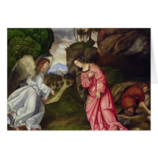 Hagar och ängeln hälsningskort (Framsidan Horizontal)
