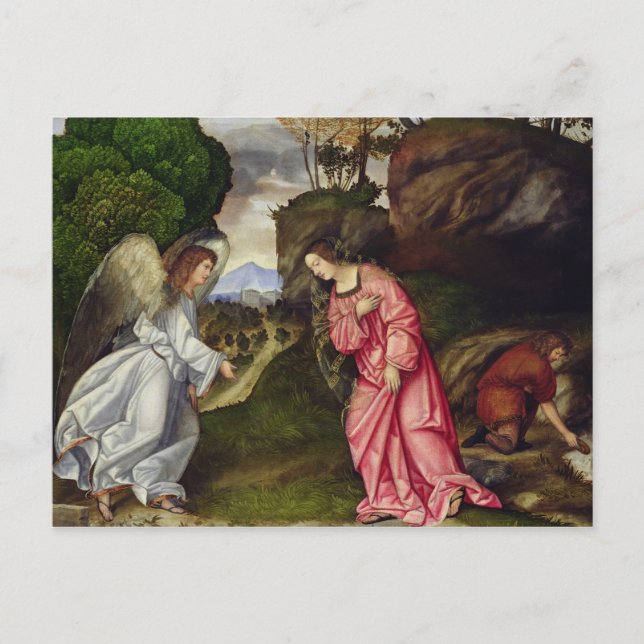 Hagar och ängeln vykort (Framsida)