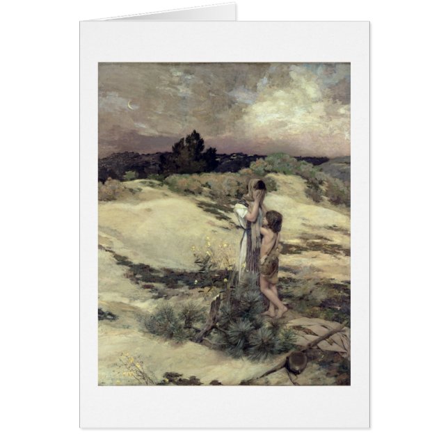 Hagar och Ishmael Hälsningskort (Framsidan)