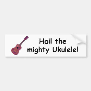 Hagel den väldiga ukulelen! bildekal