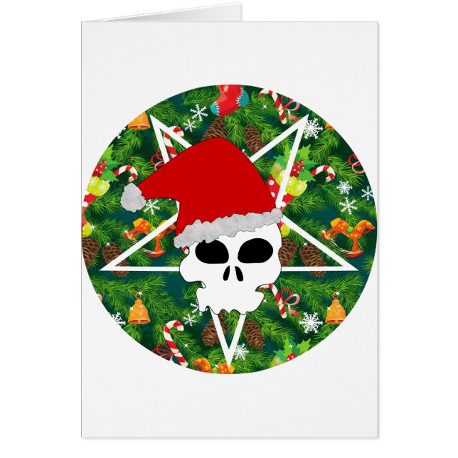 hagel Santa Hälsningskort (Framsidan)