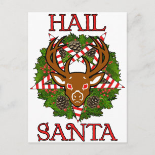 Hagel Santa Helg Vykort