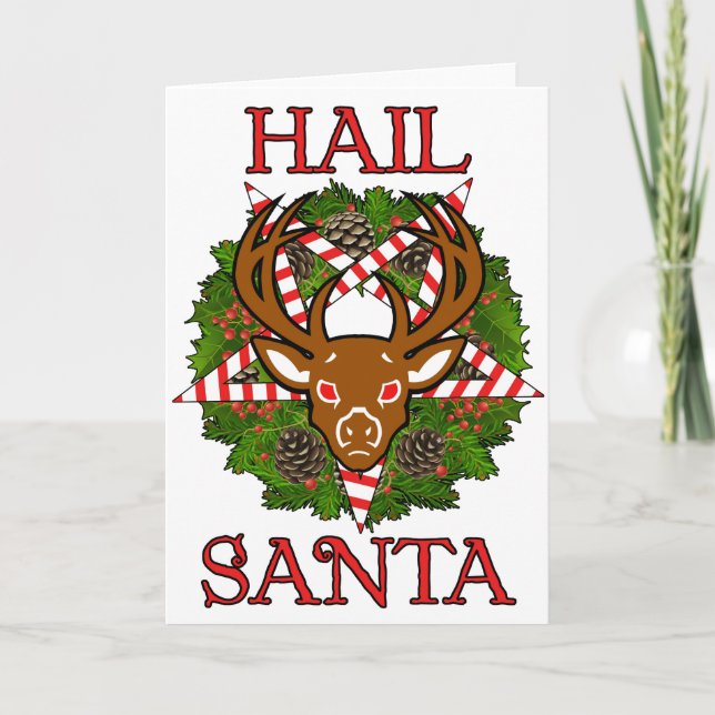 Hagel Santa Helgkort (Framsida)